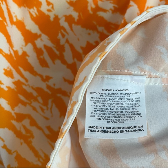 Nike Golf Dr Fit Skort Orange Ombré Print Sz L - Picture 5 of 6